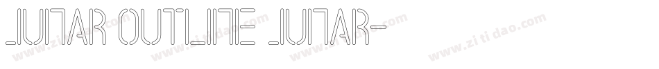 JUNAR OUTLINE JUNAR字体转换